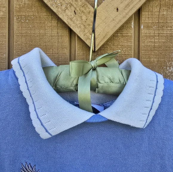 Blue Embroidered Sweater - Picture 2 of 6